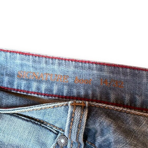 Talbots Womens Signature Boot Cut Jeans Sz 14 Blue Stretch Denim 32" Inseam - Picture 8 of 8